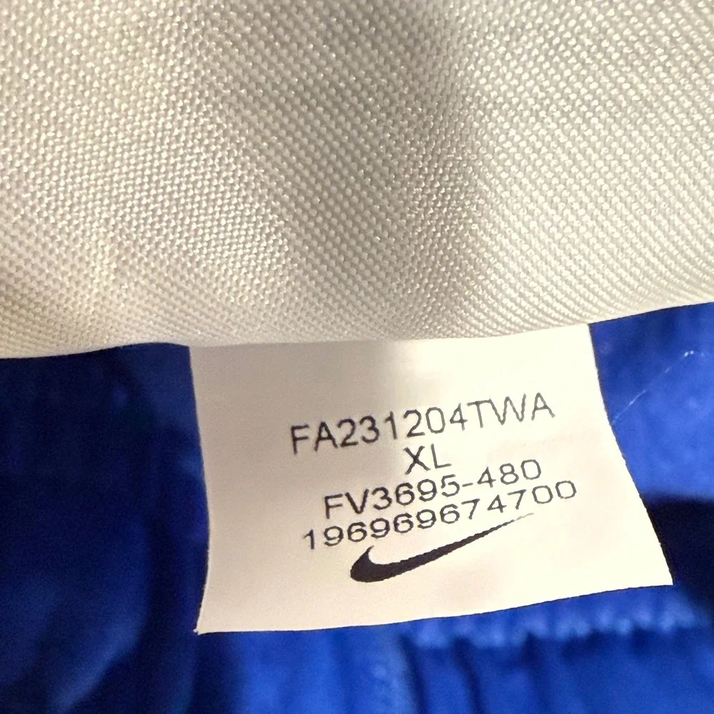 Nike Therma-FIT Boys‎ XL Blue Tapered Training Pants FV3695 Royal Fleece Jogger